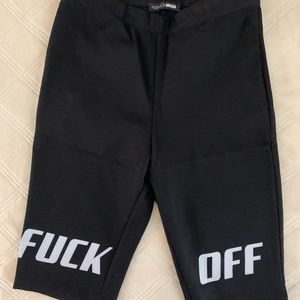 F Off Biker Shorts